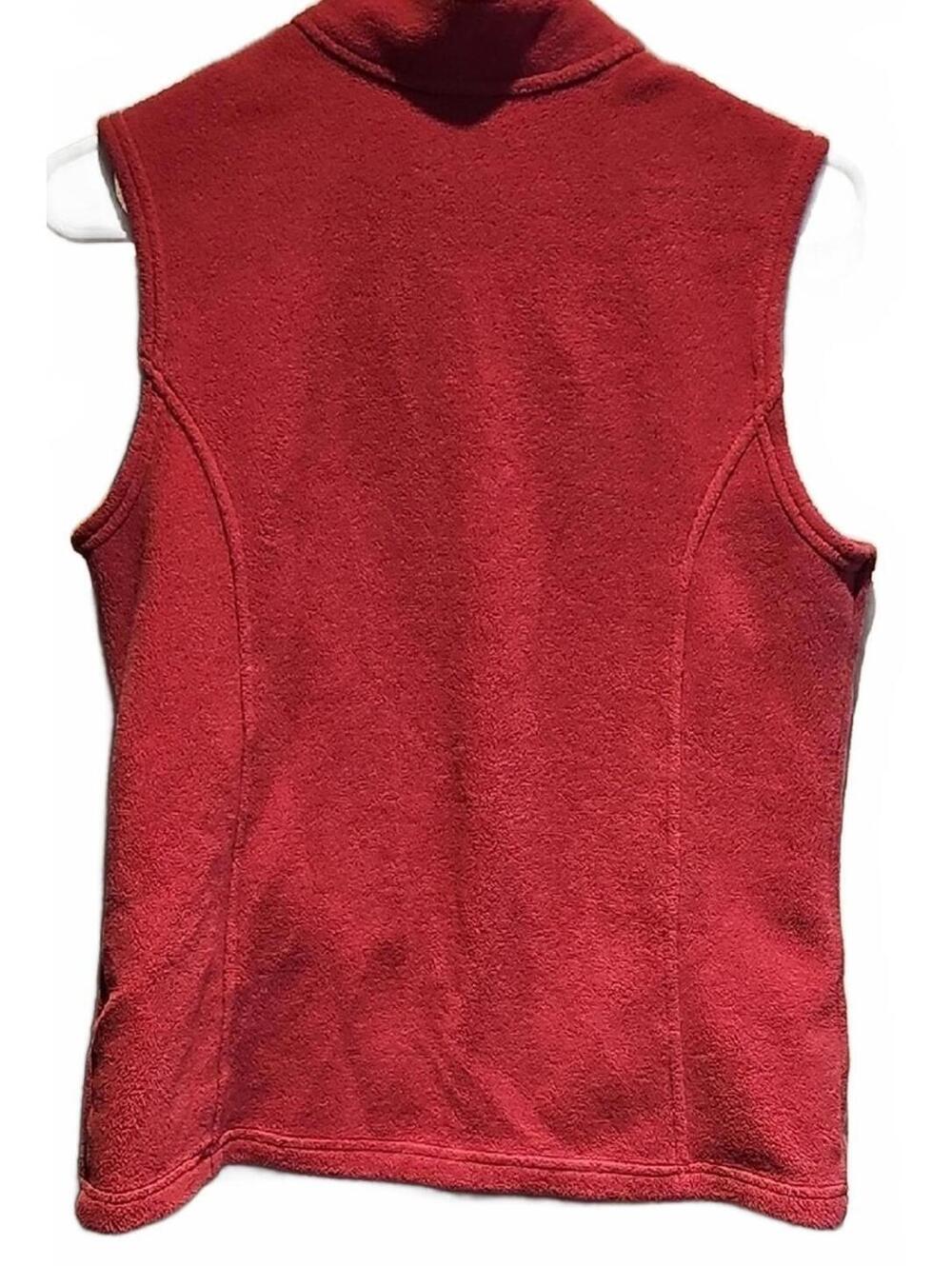 L.L. Bean Pink Fleece Vest Size S - Picture 5 of 5